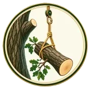 Controlled tree-section removal illustration
