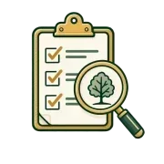 Tree site assessment illustration